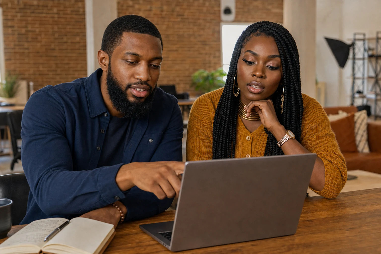 Dante Bland agency clarifying a business message with Linda Orji