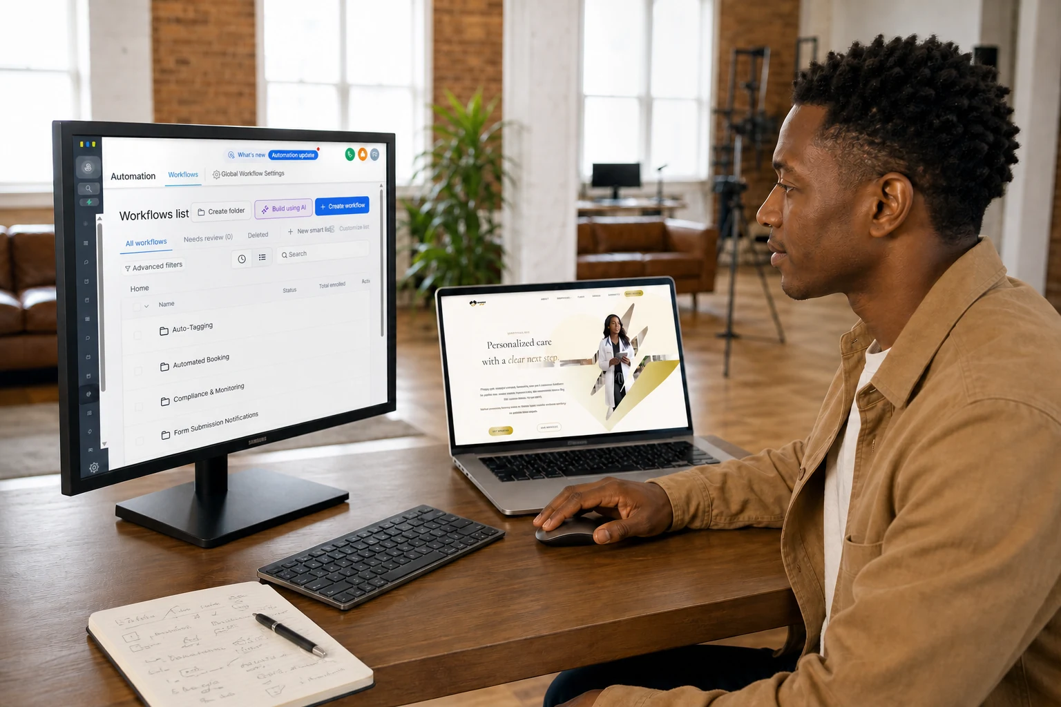 Dante Bland automation specialist configuring Lightning VIP workflows in HighLevel