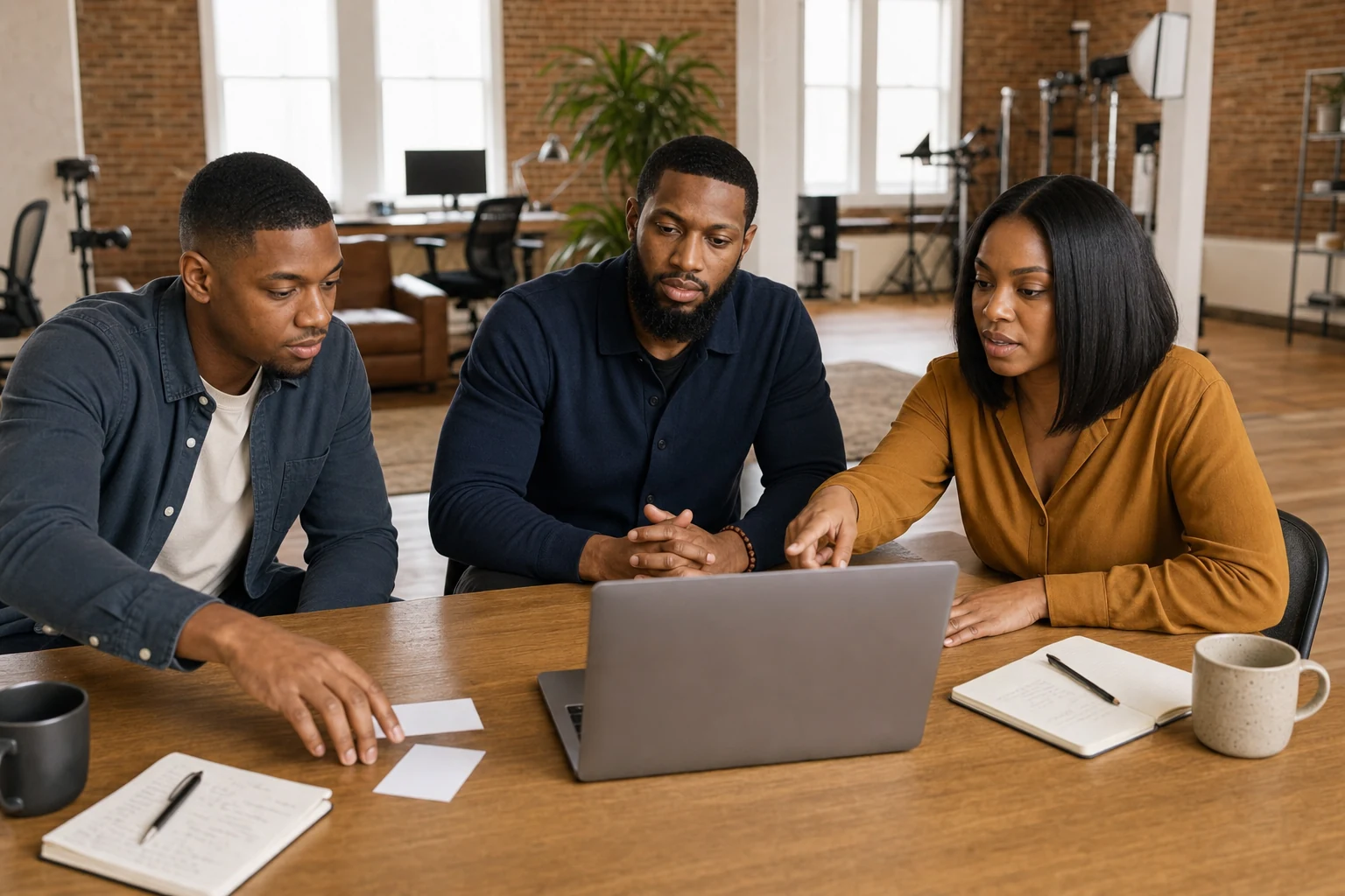 Dante Bland agency team refining an offer in a strategy workshop