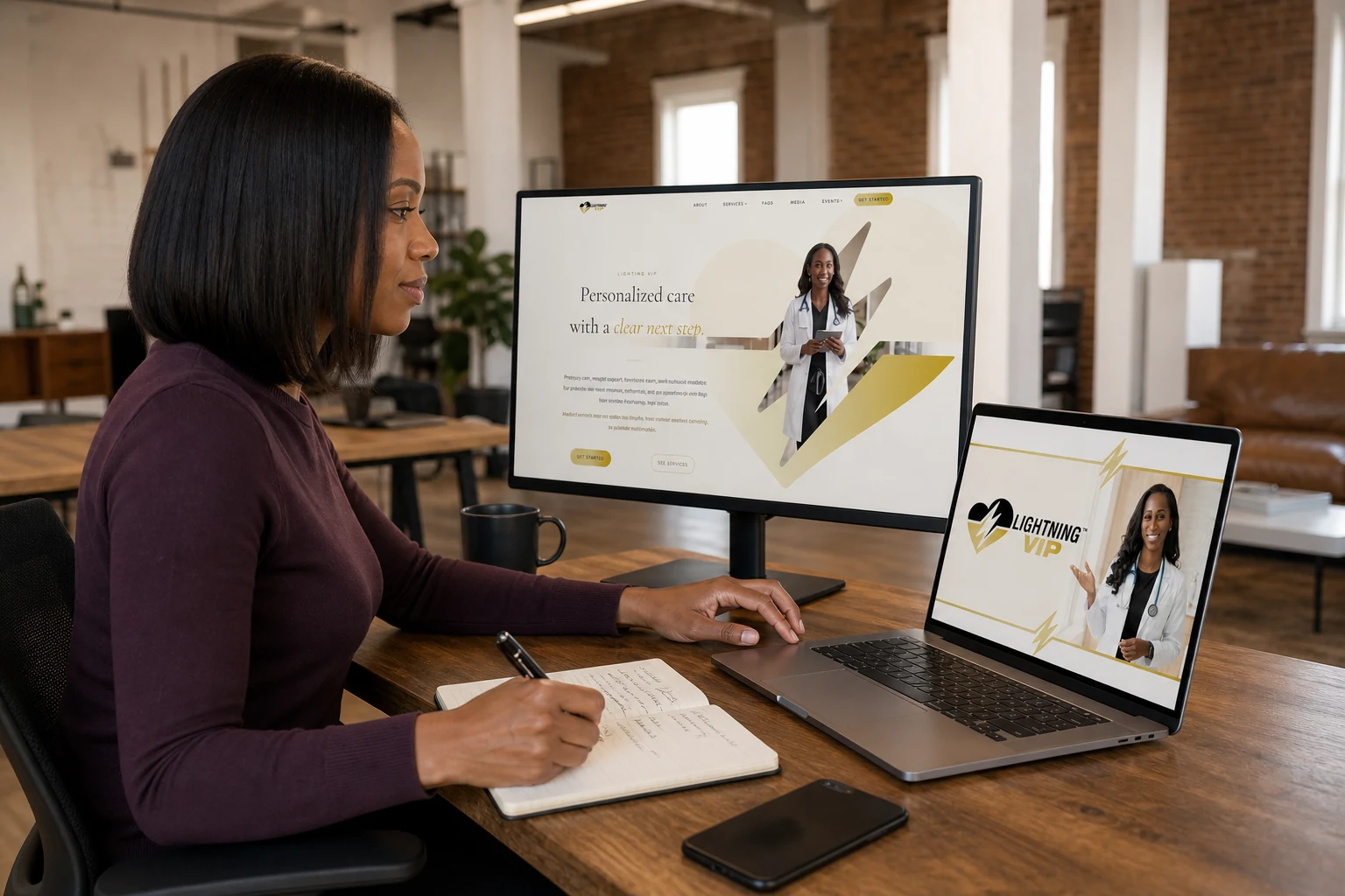 Agency strategist reusing Lightning VIP website and email assets efficiently