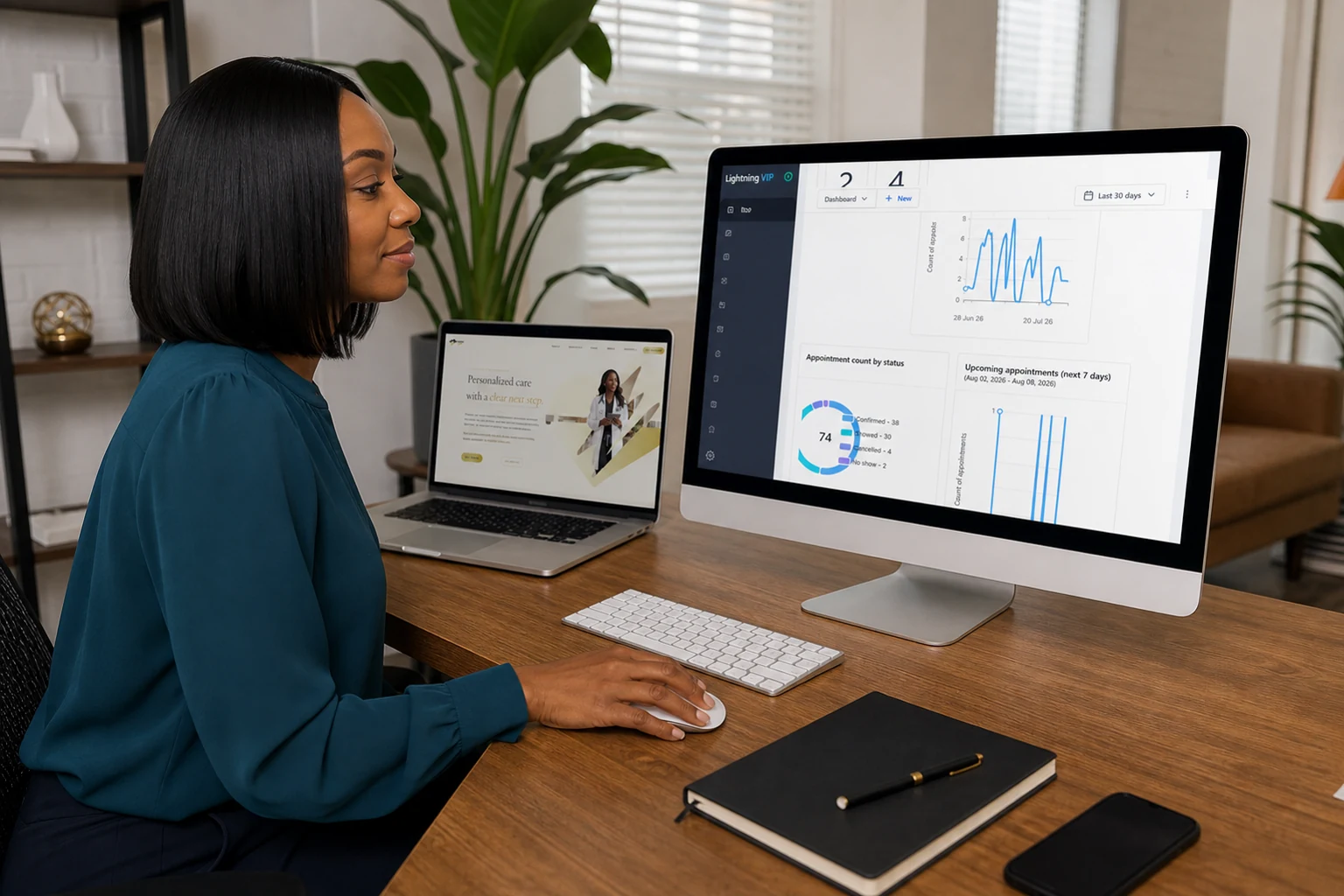 Dante Bland agency monitoring steady Lightning VIP appointment activity in HighLevel
